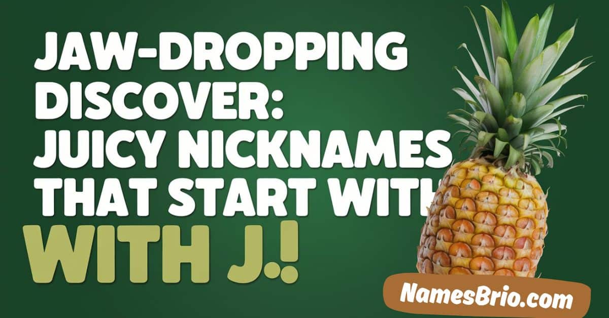 Nicknames That Start With J