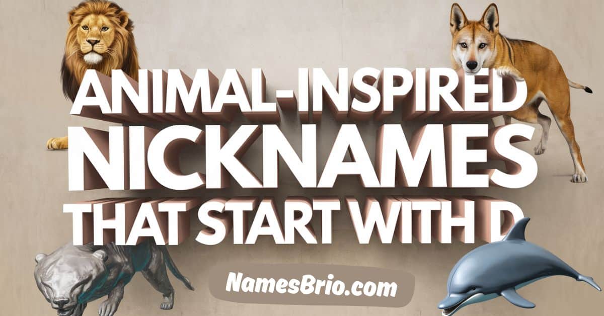 Animal-Inspired Nicknames That Start With D