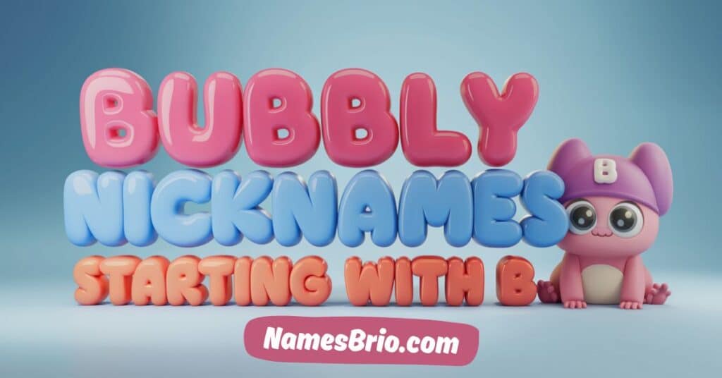 Bubbly Nicknames Starting With B