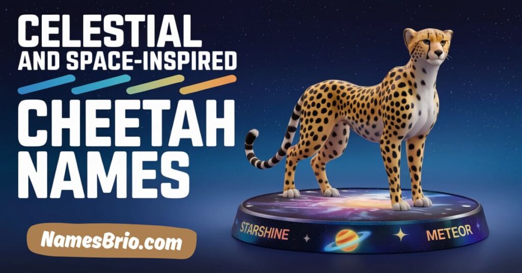 Celestial and Space-Inspired Cheetah Names