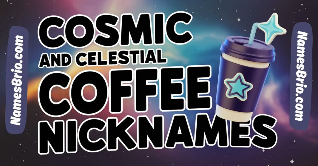 Cosmic and Celestial Coffee Nicknames