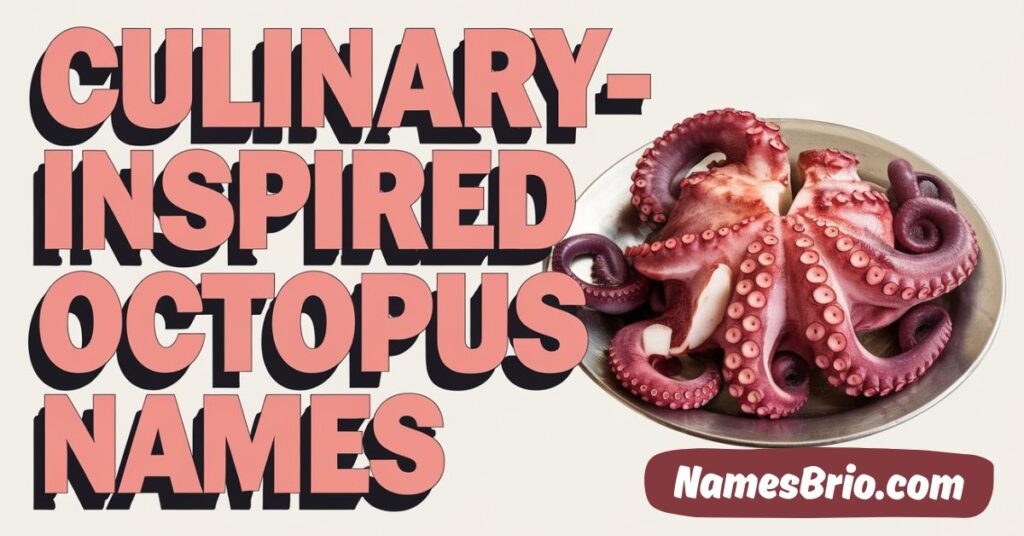 Culinary-Inspired Octopus Names