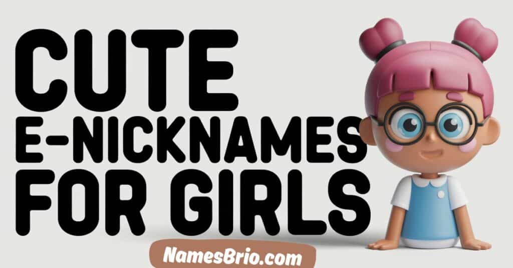 Cute E-Nicknames for Girls