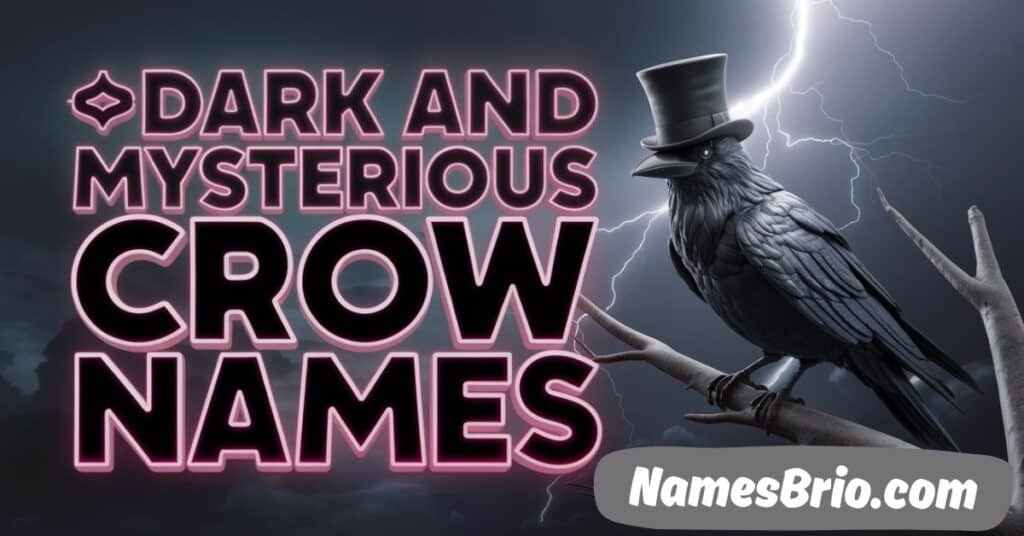 Dark and Mysterious Crow Names