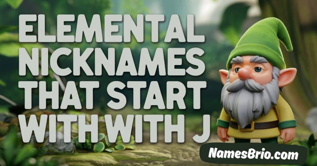 Elemental Nicknames That Start With J