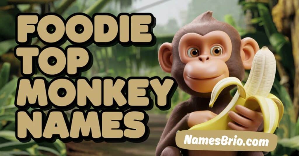 Foodie Top Monkey Names