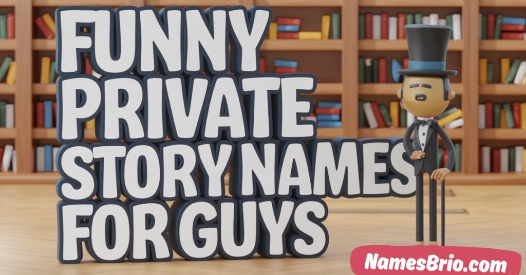 Funny Private Story Names for Guys