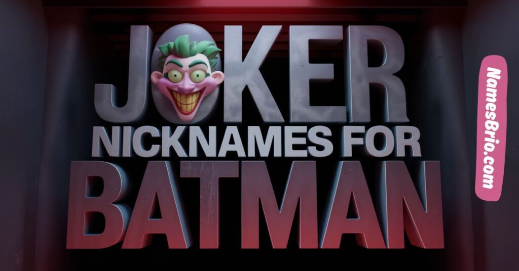 Joker Nicknames For Batman