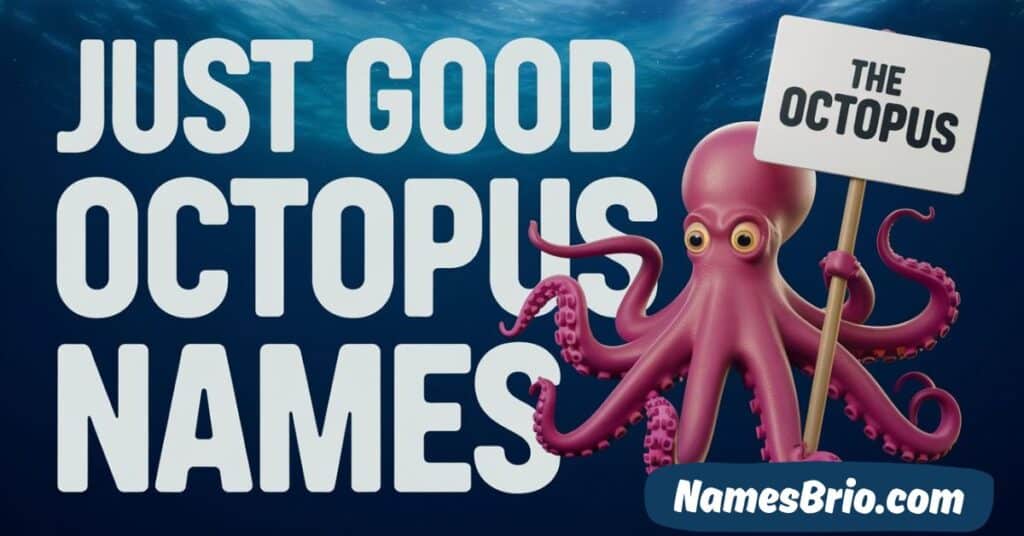 Just Good Octopus Names