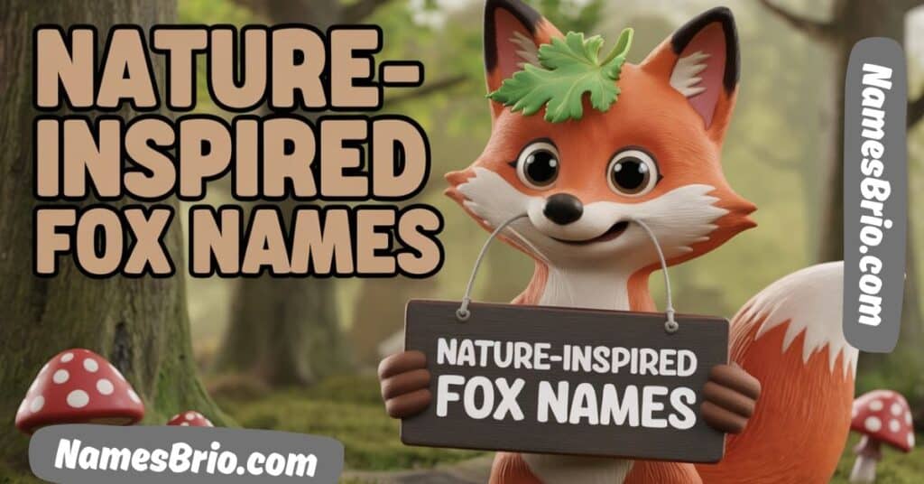 Nature-Inspired Adorable Fox Names