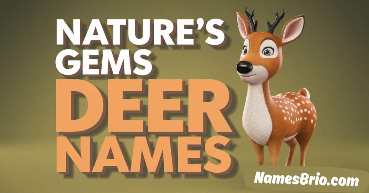 Nature's Gems Deer Names