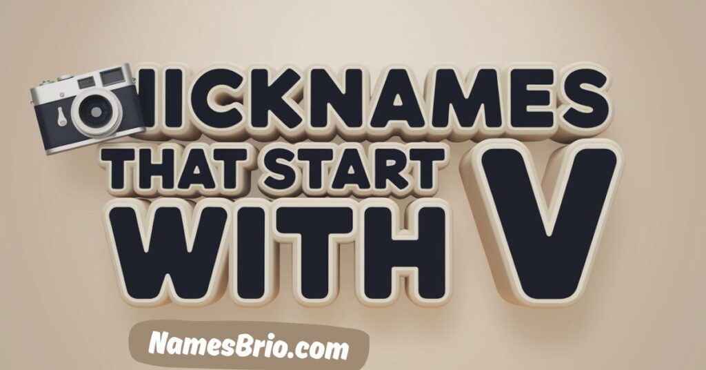 200+ Funny, Cool & Catchy Nicknames That Start With V