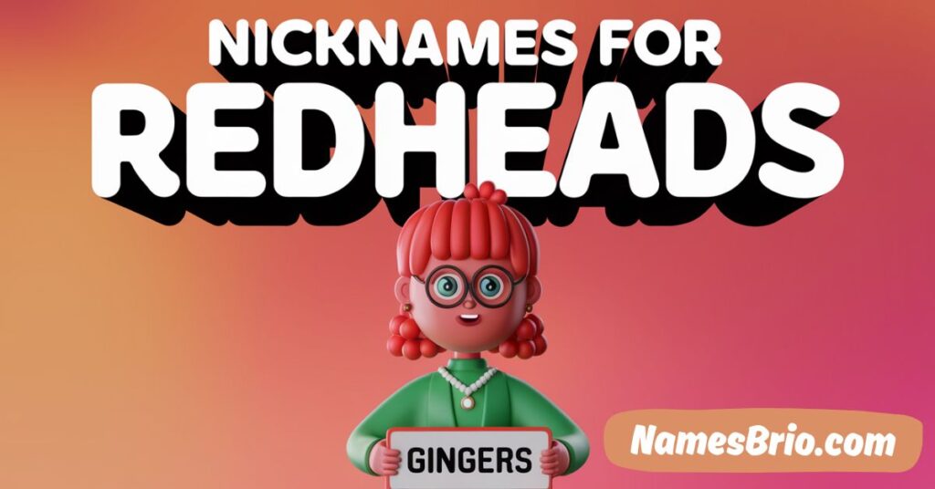 NickNames For RedHeads