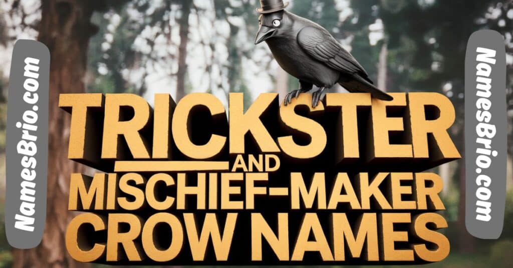 Trickster and Mischief-Maker Crow Names