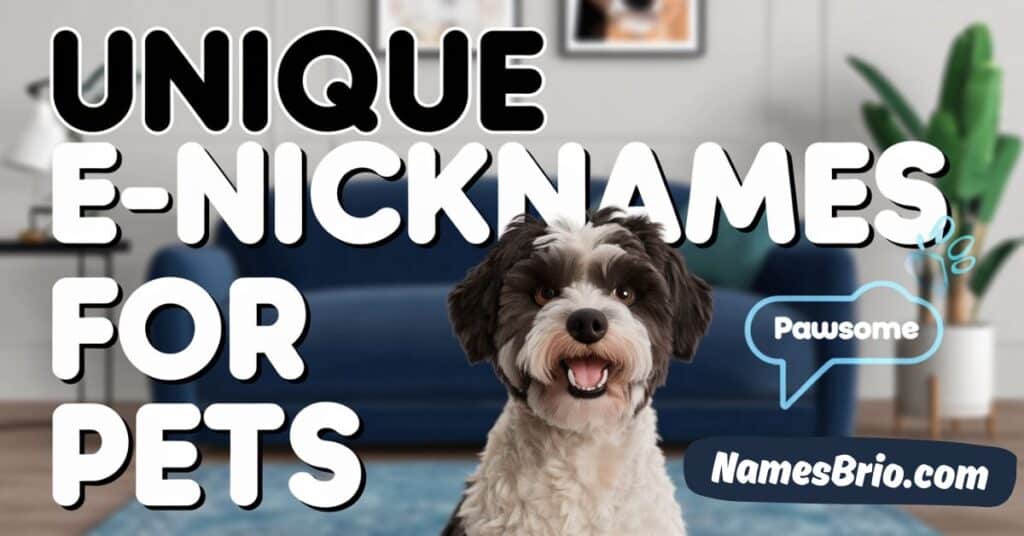 Unique E-Nicknames for Pets