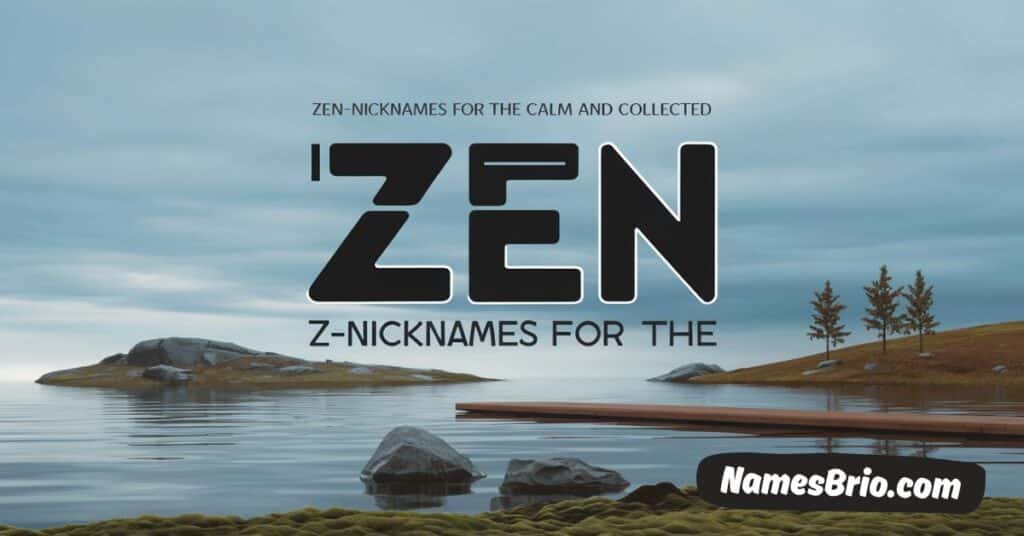 Zen Z-Nicknames for the Calm and Collected