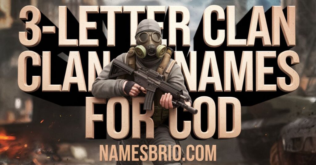 3-Letter Clan Names for COD