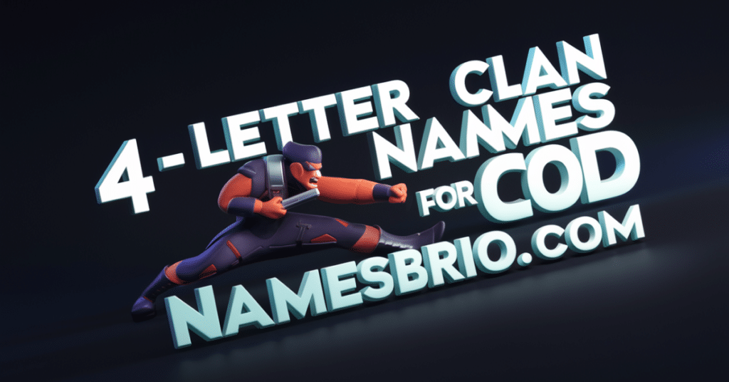 4-Letter Clan Names for COD