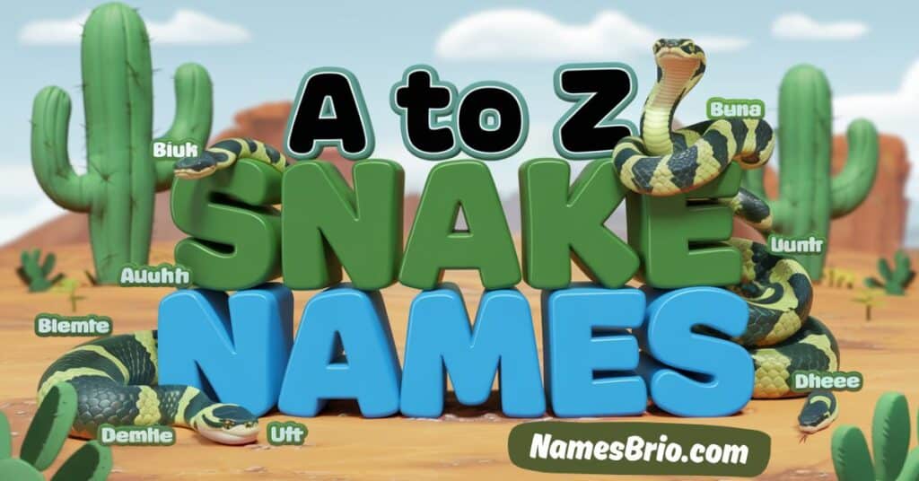 A to Z Snake Names