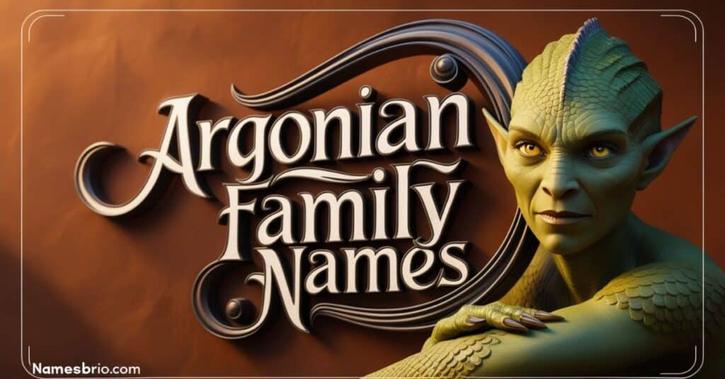 Argonian Family Names