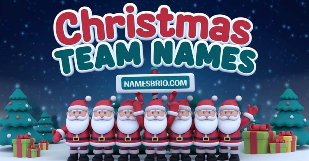 Christmas Team Names for Work