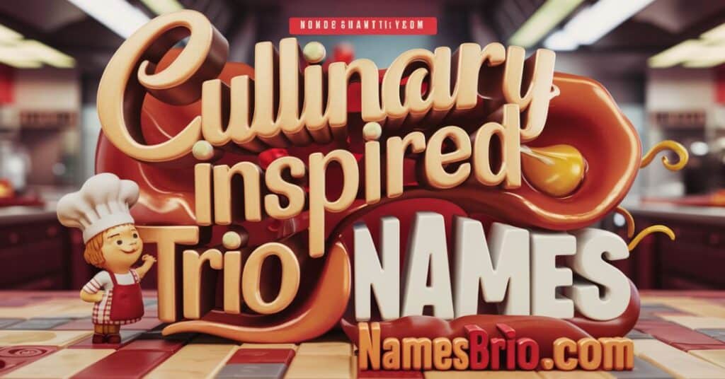 Culinary-Inspired Trio Names