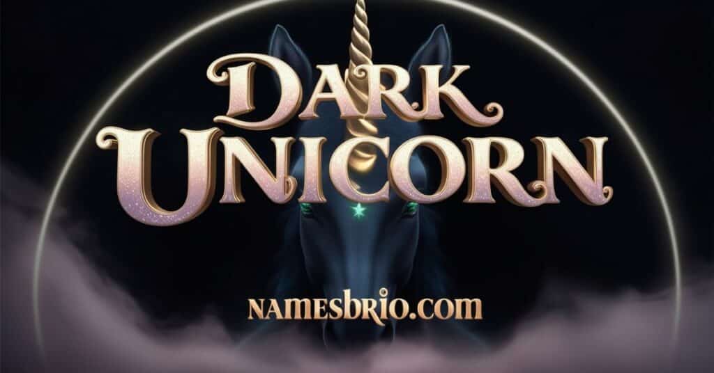 Dark Unicorn Names