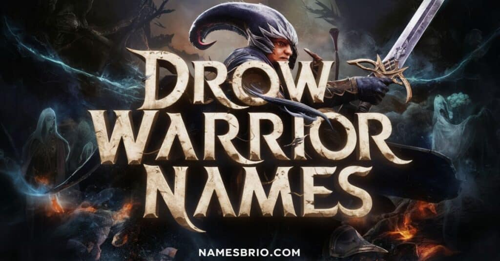 Drow Warrior Names