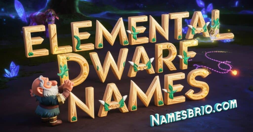 Elemental-Inspired Dwarf Names