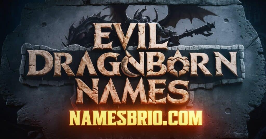 Evil Dragonborn Names