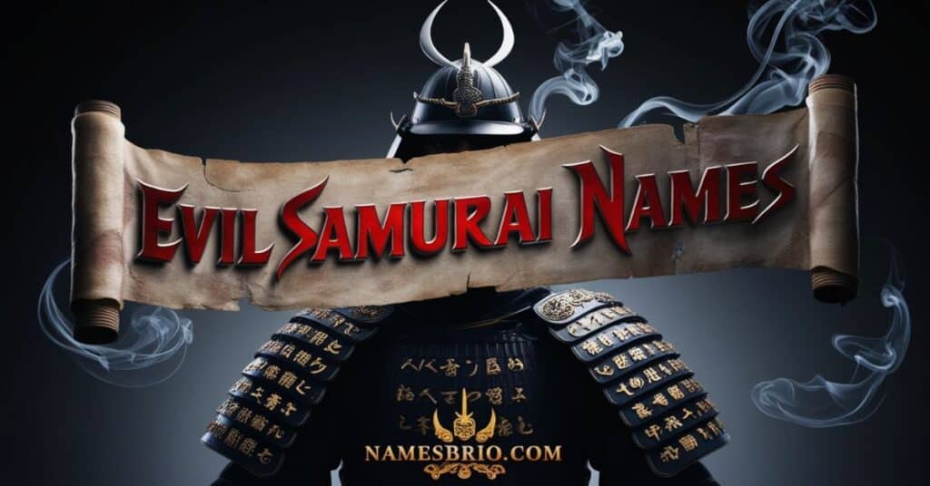 Evil Samurai Names