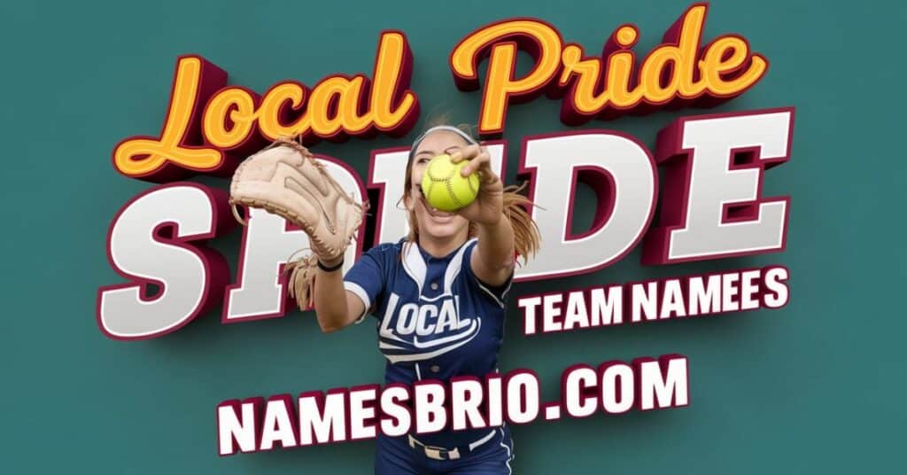 Local Pride Softball Team Names