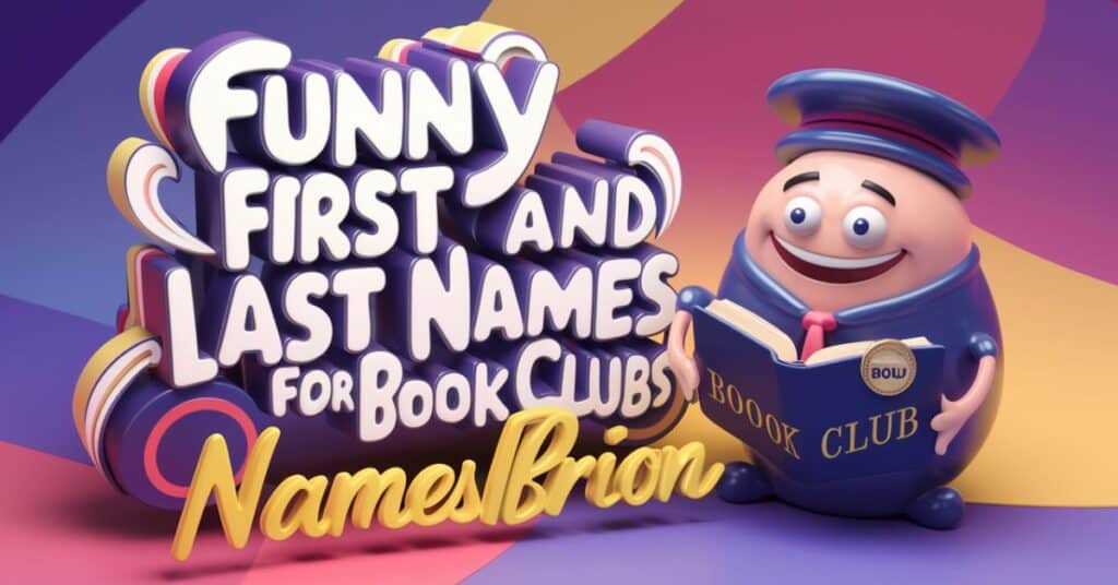 Funny First and Last Names For Book Clubs