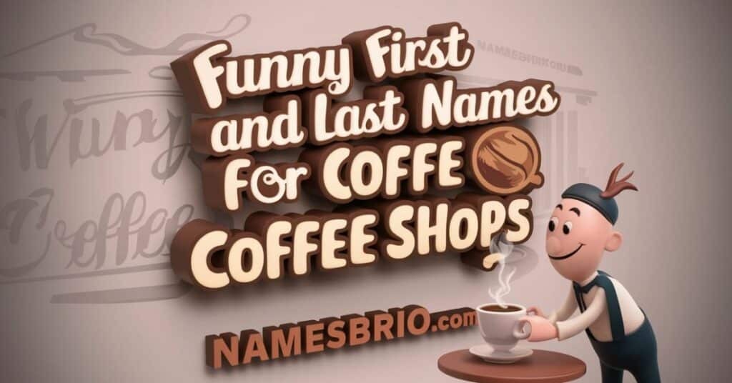 Funny First and Last Names For Coffee Shops