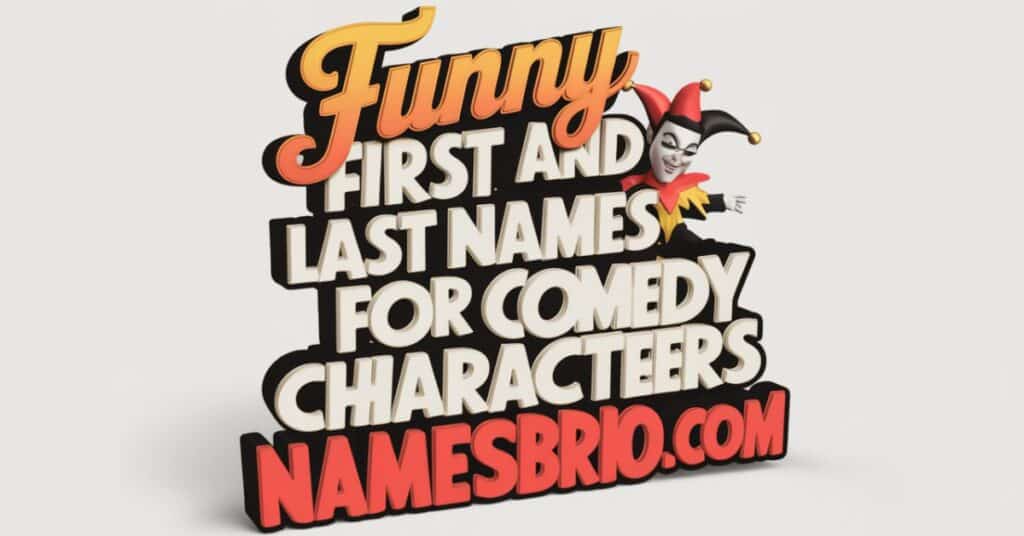 Funny First and Last Names For Comedy Characters