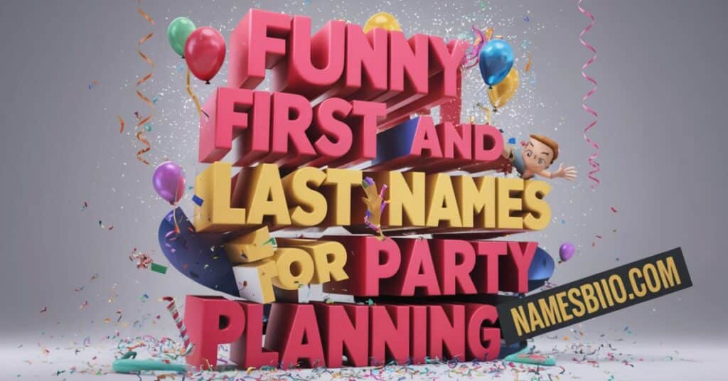 Funny First and Last Names For Party Planning