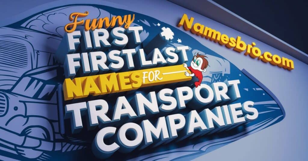 Funny First and Last Names For Transport Companies