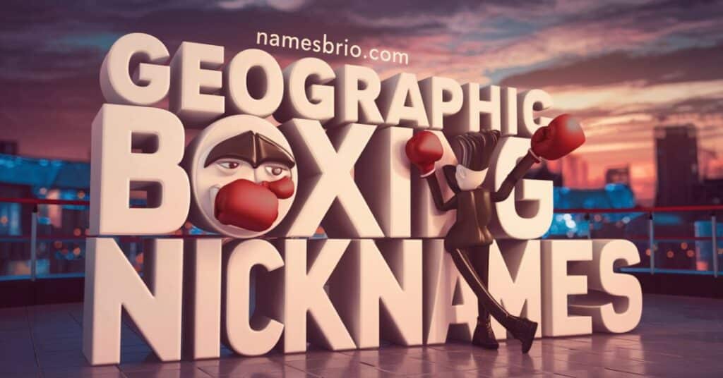 Geographic Boxing Nicknames