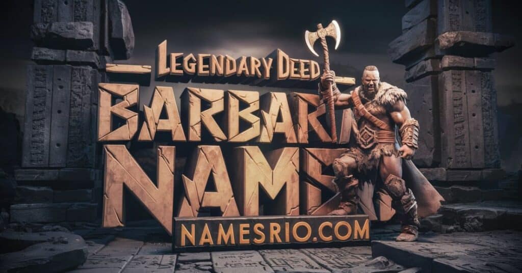 Legendary Deed Barbarian Names