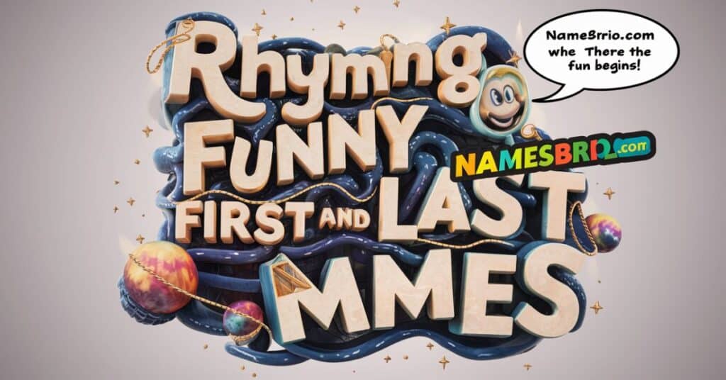 Rhyming Funny First and Last Names