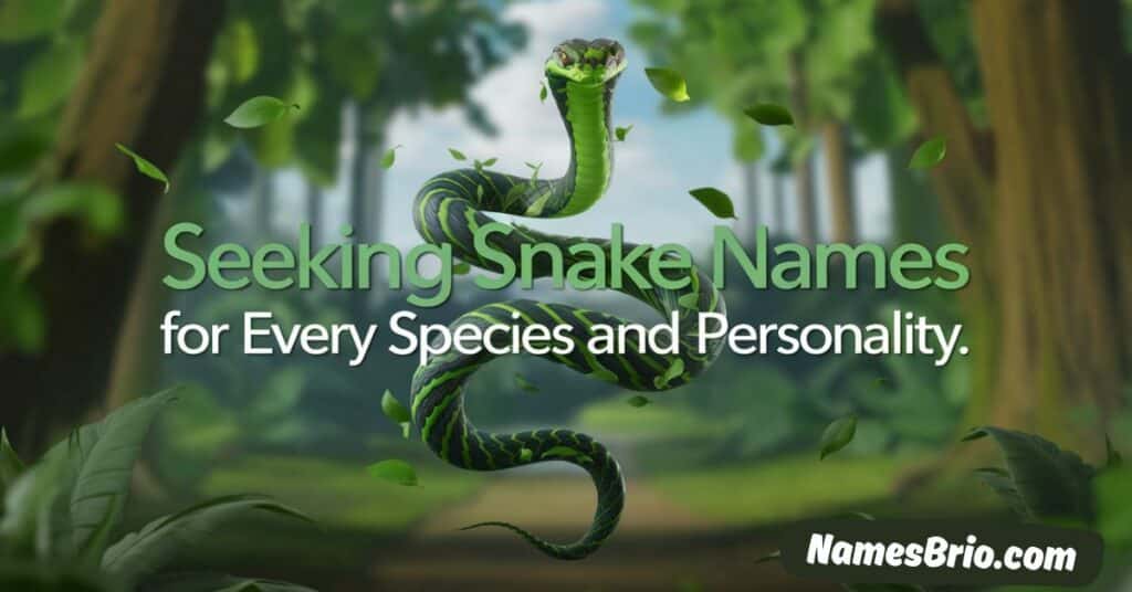 Seeking snake names for every species and personality