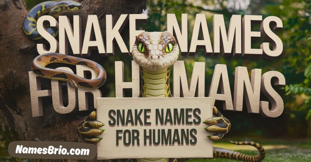 Snake Names for Humans