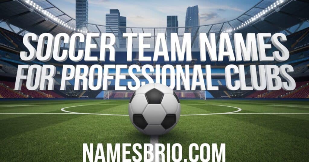 Soccer Team Names for Professional Clubs