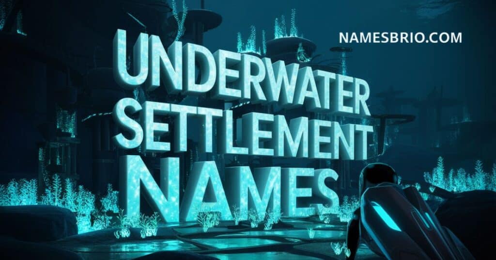 Underwater Settlement Names