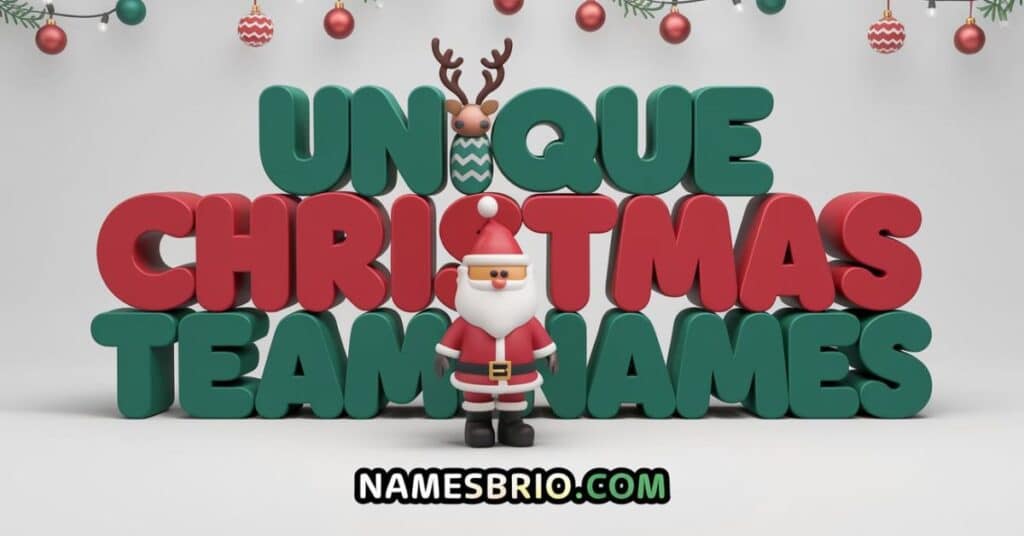 Unique Christmas Team Names