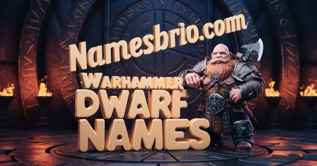 Warhammer Dwarf Names