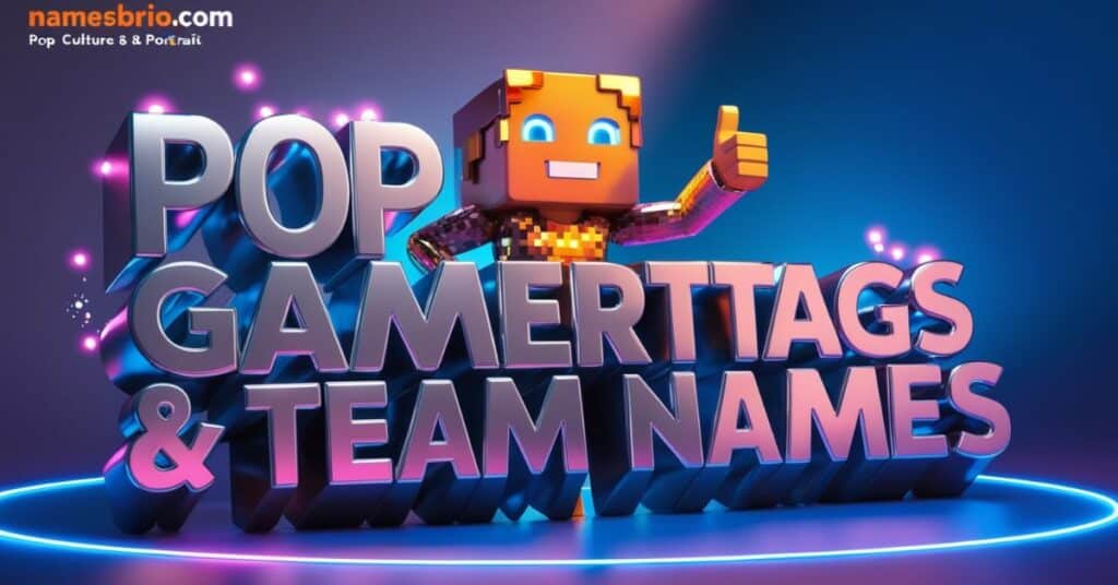 Pop Culture Gamertags & Team Names